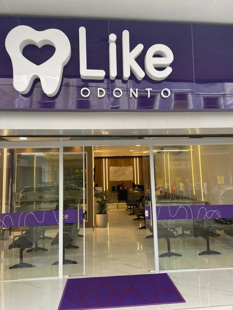 Fachada da unidade Like Odonto Rua Nova
